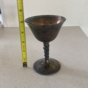 Vtg F.B Rogers‎ silver goblet